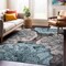 World Rug Gallery Contemporary Floral Design Non Shedding Soft Area Rug 5' x 7' Blue 400BLUE5x7 - alternate 1